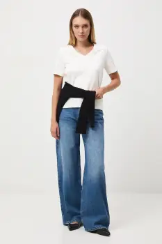 Medicine tricou din bumbac culoarea bej imagine