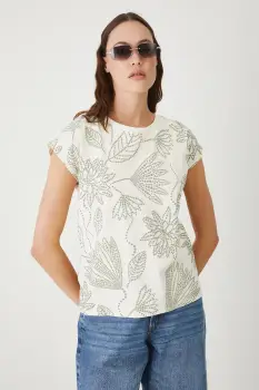 Medicine tricou din bumbac culoarea bej imagine