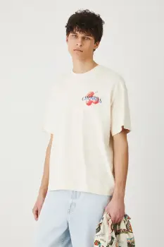 Medicine tricou din bumbac culoarea bej, cu imprimeu imagine