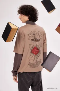 Medicine tricou din bumbac culoarea bej, cu imprimeu imagine