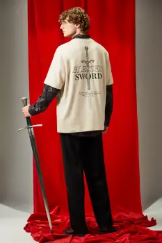 Medicine tricou din bumbac culoarea bej, cu imprimeu imagine