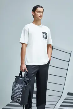 Medicine tricou din bumbac culoarea bej, cu imprimeu imagine