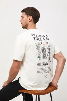 Medicine tricou din bumbac culoarea bej, cu imprimeu imagine