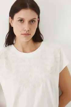 Medicine tricou din bumbac culoarea bej, cu spate descoperit imagine