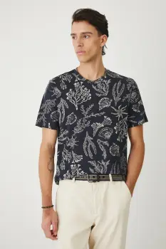 Medicine tricou din bumbac culoarea bleumarin, cu imprimeu imagine