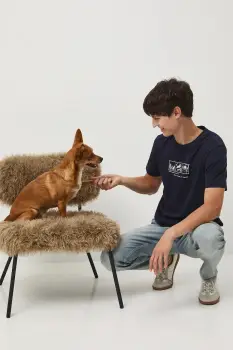 Medicine tricou din bumbac culoarea bleumarin, cu imprimeu imagine