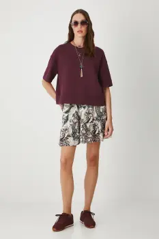 Medicine tricou din bumbac culoarea bordo imagine