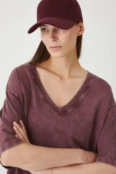 Medicine tricou din bumbac culoarea bordo imagine