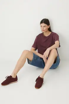 Medicine tricou din bumbac culoarea bordo imagine