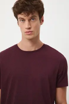 Medicine tricou din bumbac culoarea bordo, modelator imagine