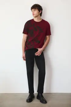 Medicine tricou din bumbac culoarea bordo, modelator imagine