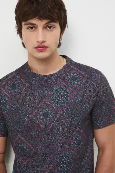 Medicine tricou din bumbac culoarea bordo, modelator imagine