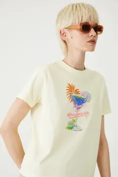 Medicine tricou din bumbac culoarea galben imagine