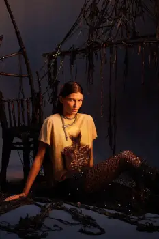 Medicine tricou din bumbac culoarea galben imagine