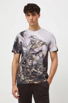 Medicine tricou din bumbac culoarea gri, cu imprimeu imagine