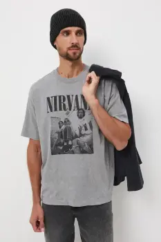 Medicine tricou din bumbac culoarea gri, cu imprimeu imagine