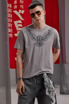 Medicine tricou din bumbac culoarea gri, cu imprimeu imagine