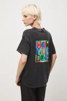 Medicine tricou din bumbac culoarea gri imagine