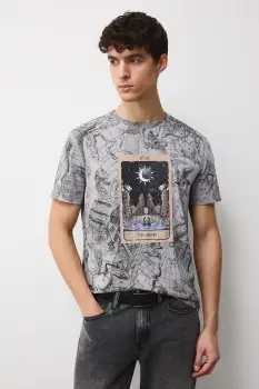 Medicine tricou din bumbac culoarea gri, modelator imagine