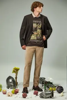 Medicine tricou din bumbac culoarea maro, cu imprimeu imagine