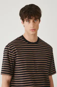 Medicine tricou din bumbac culoarea maro, modelator imagine