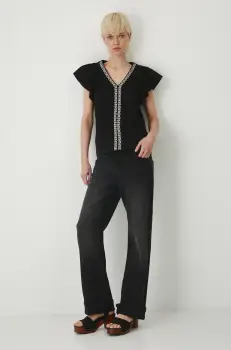 Medicine tricou din bumbac culoarea negru imagine