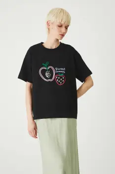 Medicine tricou din bumbac culoarea negru imagine