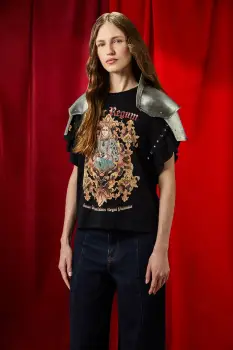 Medicine tricou din bumbac culoarea negru imagine