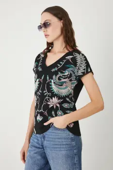 Medicine tricou din bumbac culoarea negru imagine