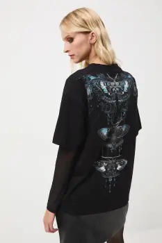 Medicine tricou din bumbac culoarea negru imagine