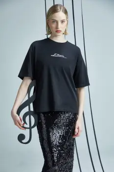 Medicine tricou din bumbac culoarea negru imagine