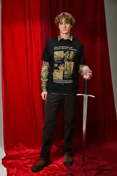 Medicine tricou din bumbac culoarea negru, cu imprimeu imagine