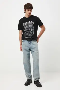 Medicine tricou din bumbac culoarea negru, cu imprimeu imagine