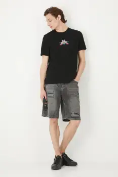 Medicine tricou din bumbac culoarea negru, cu imprimeu imagine