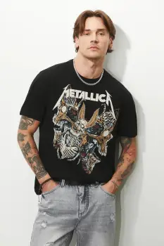 Medicine tricou din bumbac culoarea negru, cu imprimeu imagine