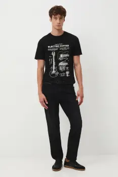 Medicine tricou din bumbac culoarea negru, cu imprimeu imagine