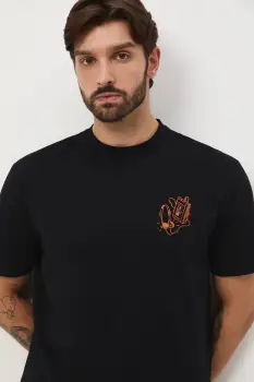 Medicine tricou din bumbac culoarea negru, cu imprimeu imagine