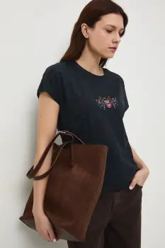 Medicine tricou din bumbac culoarea negru imagine