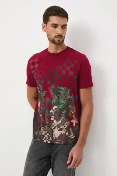 Medicine tricou din bumbac culoarea rosu, cu imprimeu imagine