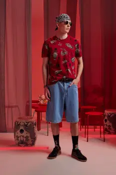 Medicine tricou din bumbac culoarea rosu, cu imprimeu imagine