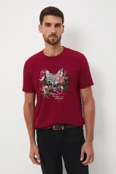 Medicine tricou din bumbac culoarea rosu, cu imprimeu imagine