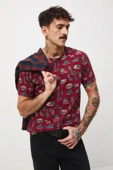 Medicine tricou din bumbac culoarea rosu, modelator imagine