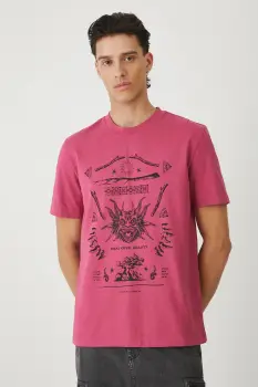 Medicine tricou din bumbac culoarea roz, cu imprimeu imagine