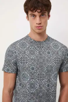 Medicine tricou din bumbac culoarea turcoaz, modelator imagine