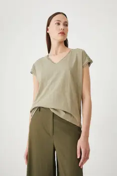 Medicine tricou din bumbac culoarea verde imagine