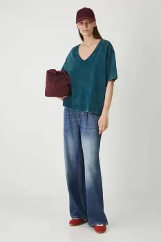 Medicine tricou din bumbac culoarea verde imagine