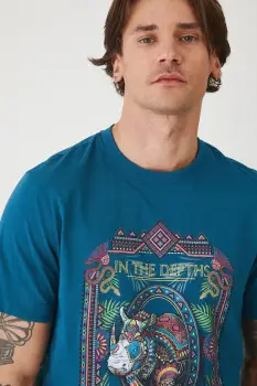 Medicine tricou din bumbac culoarea verde, cu imprimeu imagine