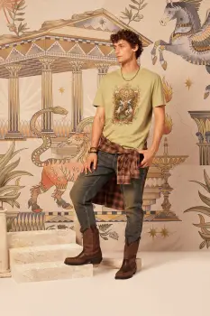 Medicine tricou din bumbac culoarea verde, cu imprimeu imagine