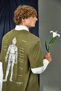 Medicine tricou din bumbac culoarea verde, cu imprimeu imagine