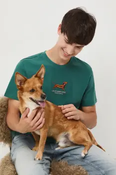 Medicine tricou din bumbac culoarea verde, cu imprimeu imagine